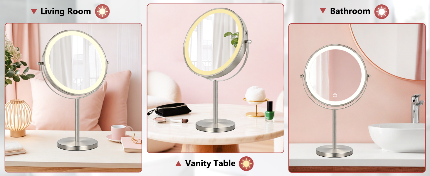 bathroom makeup mirror