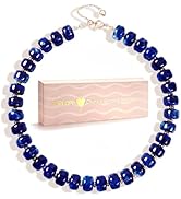 POPLOPP Chunky Beaded Necklaces for Women Boho Large Bead Choker Necklace Fashion Trendy Summer B...