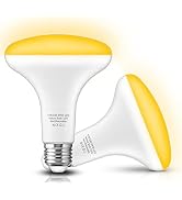 Yellow Bug Light Bulb Outdoor Lighting, 11W BR30 LED Flood Yellow Bulbs 65W Equivalent, Not-Attra...