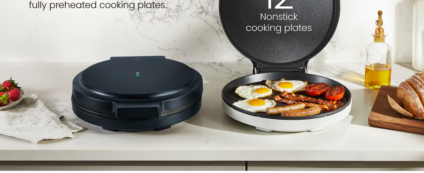 12 nonstick cooking plates