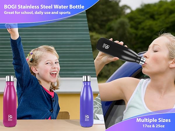 metal water bottle
