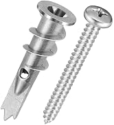 VGBUY 80PCS Drywall Anchors and Screws Kit, Zinc Metal Self Drilling Anchors, Heavy Duty Wall Anc...