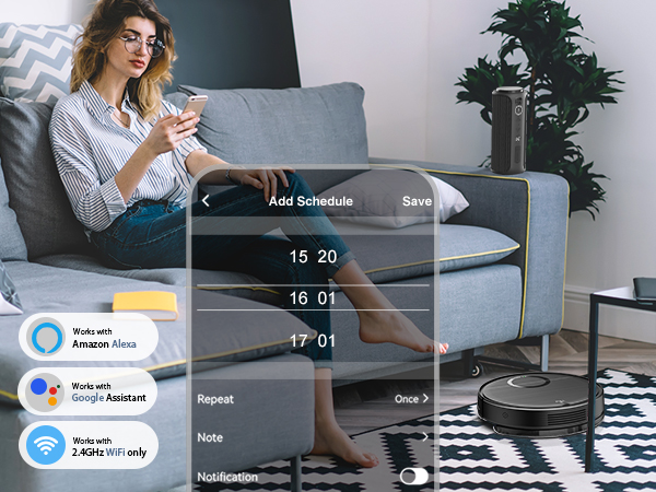 (blue)robot vacuum T7S App & Voice - Phone