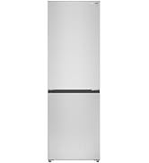SHARP SJB1255GS Refrigerator with Bottom-Freezer, Counter-Depth, 24 Inch, 11.5 Cubic Foot, Stainl...