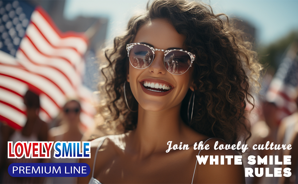 Teeth whitening strips strip bleaching tooth dental kit whitener usa lovely smile