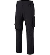 BASSDASH Men’s Outdoor Quick Dry Convertible Pants Zip-Off Water Resistant Lightweight Fishing Hi...