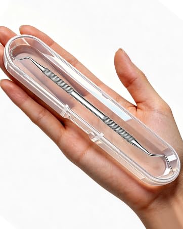 metal dental pick with case