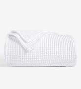 PHF 100% Cotton Waffle Weave Blanket Queen Size 90
