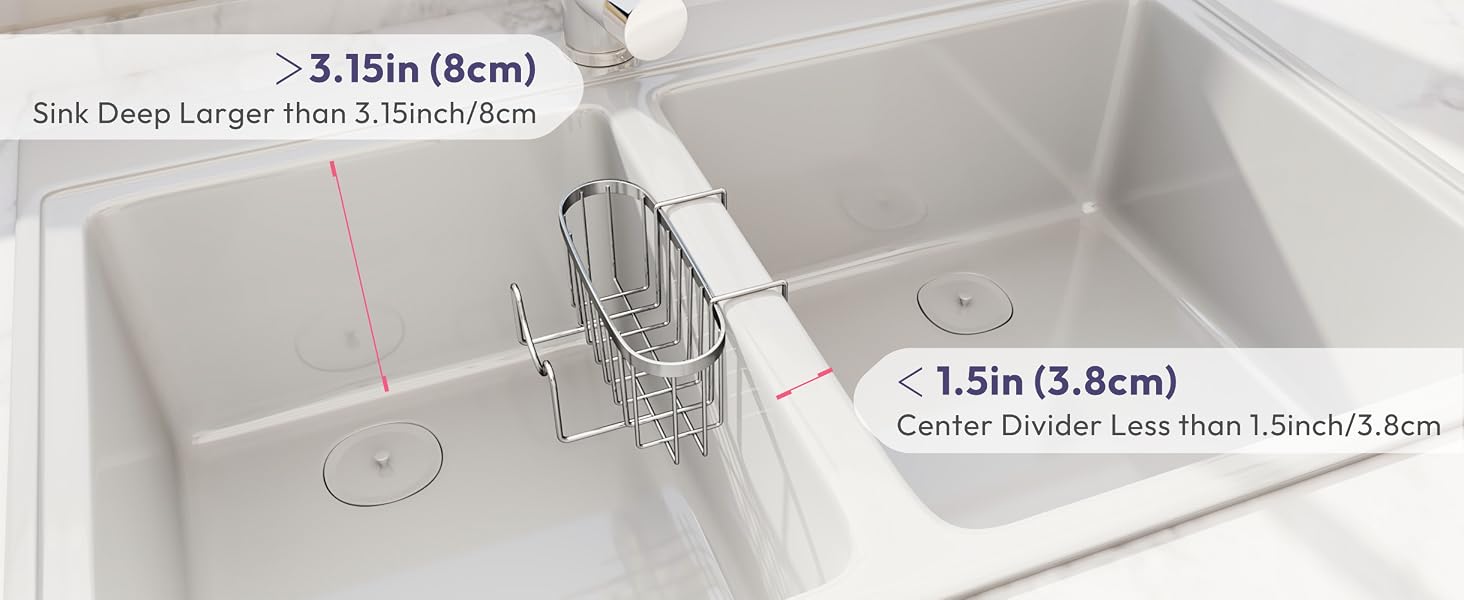 Sponge Holder for Kitchen Sink Kitchen Sink Caddy Hanging Sponge Caddy Organizer