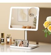 FUNTOUCH Vanity Mirror with Lights, Rechargeable Makeup Mirror with Lights,Smart Touch with 3-Col...