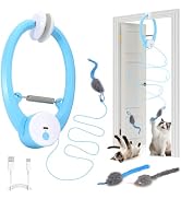 COSOWO Automatic Interactive Cat Toys for Indoor Cats Electric Fluttering Butterfly Feather Wand ...