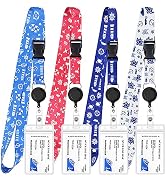 ZYTONGMAO Retractable Cruise Lanyard,4 Pack Cruise Lanyard with Waterproof Id Badge Holder for Al...