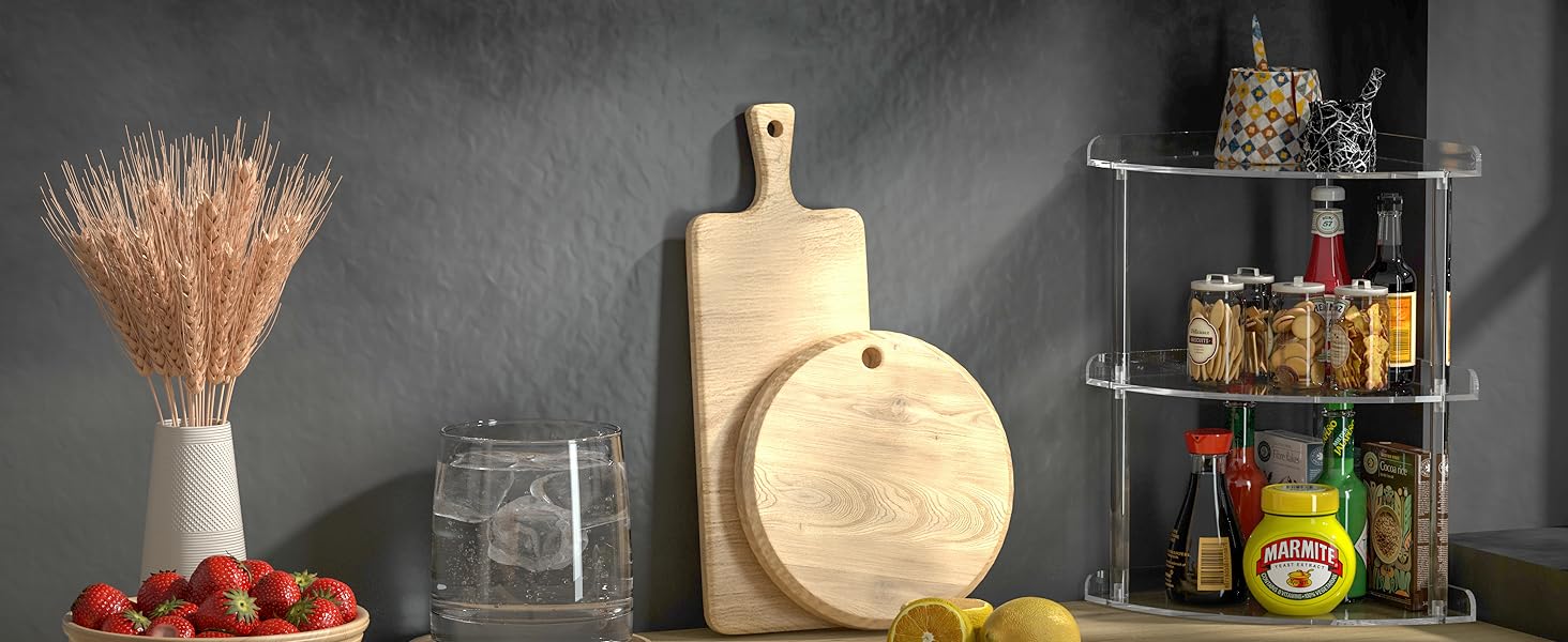 Acrylic Corner Organizer Shelf for Kitchen