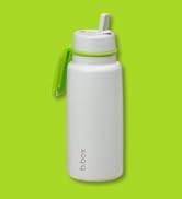b.box 34oz Stainless Steel Insulated Water Bottle. Leak Proof Tumbler with Lid and Straw for Trav...