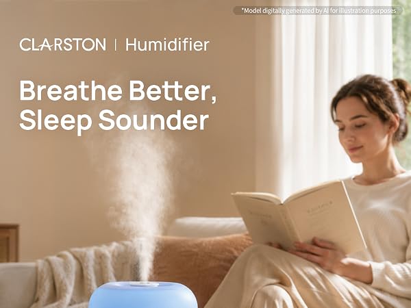 Clarston Humidifier, Breathe Better, Sleep Sounder