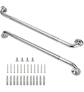 Rackickyer Shower Grab Bar, 2 Pack 32 Inch Bathroom Grab Bar, 1.25" Diameter 304 Stainless Steel ...