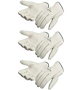 J. J. Keller & Associates, Inc. SAFEGEAR 3-pk. Cowhide Leather Work Gloves with Keystone Thumb