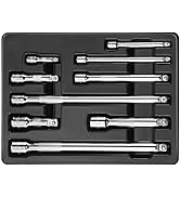 DURATECH Wobble Extension Bar Set, 1/4", 3/8", 1/2" Drive Socket Extension Bar Set, Cr-V Steel, C...
