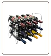 Sorbus 3-Tier Stackable Wine Rack - Classic Style Wine Racks for Bottles - Perfect for Bar, Wine...