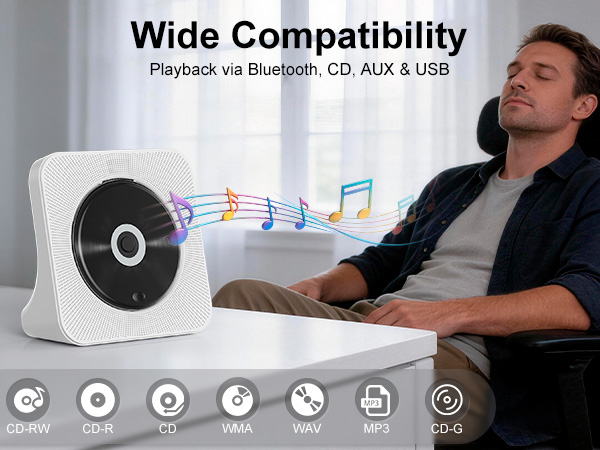 cd player with speakers