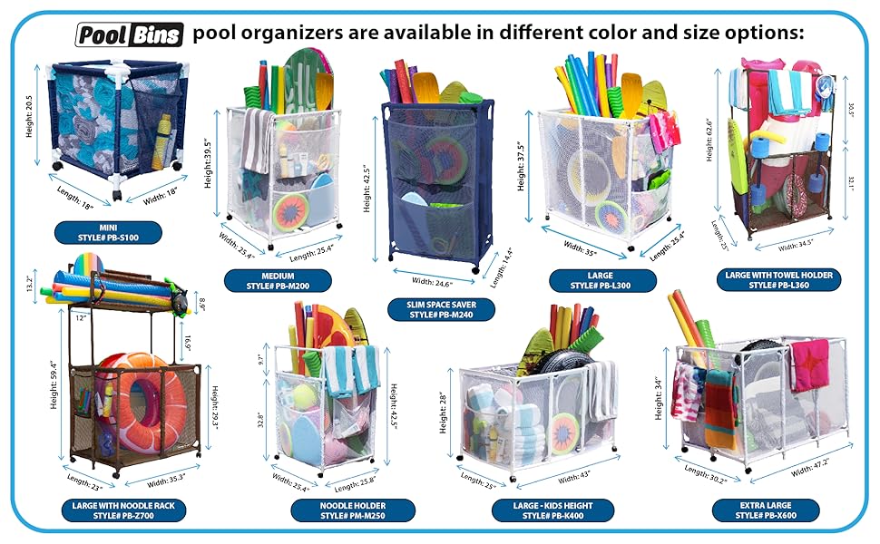 Check Out More of Our Towel Rack and Pool Storage Organizers Below: