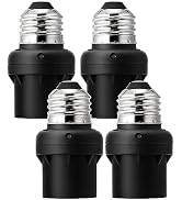 DEWENWILS Dusk to Dawn Light Bulb Sockets, E26 Light Sensor Socket, Light Socket Indoor/Outdoor f...