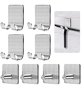 CGBE Razor Holder for Shower, 4 Packs Razor Holder and 4 Packs Shower Hooks, Self Adhesive Shaver...