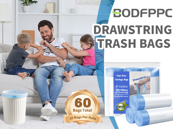 Trash Bags Drawstring
