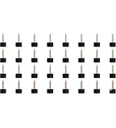 ZGLUZP 12 Pairs Black Heel Caps for High Heels High Heel Tips Replacement Caps Protectors Dowels ...