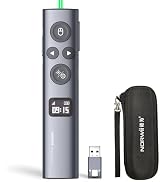 Norwii N95s BLE Presentation Clicker with Digital Pointer for PowerPoint Presentation on TV Scree...