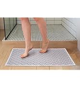 GOLD CASE HOME COLLECTION Bathroom Rug Mat Set of 2-100% - Recycled Cotton 16x24 and 20x32 Includ...