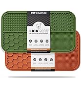 Pup Culture Dog Lick Mat for Dogs (2 Pack), Feeding Pad for Anxious Pets Plus 4 Different Puzzles...