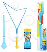 Uncle Bubble Giant Bubble Wands - Includes Big Bubble Sword and 8oz Ultra Bubble Solution sparkling