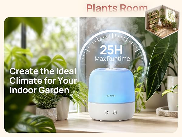 25-Hour Long Runtime Creates a Long-Lasting Perfect Climate for Your Indoor Garden