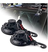 Turcee 2PCS 90mm Heavy Duty Suction Cups Hooks,Multi-Purpose Suction Cup Hooks Heavy Duty for Out...