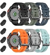 VELEYOK 26mm Sport Band for Fenix 8 AMOLED 51mm/7X Pro/7X/6X Pro/6X/5X Plus/5X/3 HR/3,Quickfit Si...