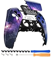 eXtremeRate Nebula Galaxy Touchpad Front Housing Shell Compatible with ps5 Controller BDM-010 BDM...