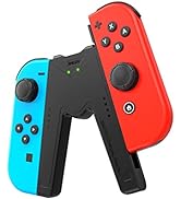 Switch Joy-Con Charging Grip Compatible with Nintendo Switch & OLED Model, V-Shaped Switch Joy-Co...