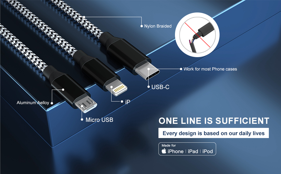 3 way charging cable