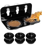 REPTI ZOO Reptile Gecko Feeder Ledge,2 in 1 Reptile Food Water Feeding Dish,Reptile Suction Cup F...