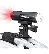 Semaho 2in 1 Rechargeable Helmet Light with Bracket Mount Night Bike Light Riding Safety 5 Warnin...