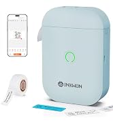 InkWon Label Maker Machine with Tape, D11s Bluetooth Label Maker Waterproof Labels, Portable Mini...