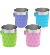 Rich&Ray 8oz Magnetic Reusable Hanging Cup, Stackable Metal Cups Stainless Steel Drinking Cup wit...