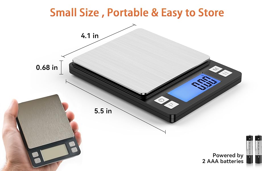 BOMATA 0.01g/1kg Upgraded Small Precise Jewelry Scale,