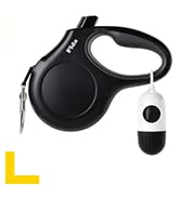 Fida Retractable Dog Leash with Dispenser and Poop Bags, 16 ft Pet Walking Leash for Small Dog or...