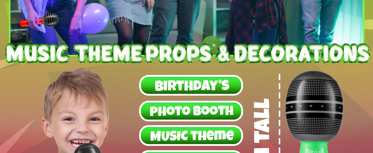 inflatable microphone karaoke party decorations fake microphones prop microphoneblow up microphone