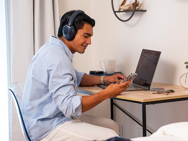 Using the jlab lux headphones to take a phone call