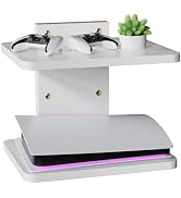 WALI Floating TV Shelf, 2 Tier Projector Shelf for DVD Players, Routers, Game Consoles, Cable Box...