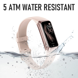fitness tracker for kids women waterproof speaker pink