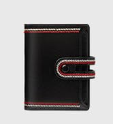 Small Wallet for Women Leather RFID Blocking Credit Card Holder with Zipper Coin Pocket Black